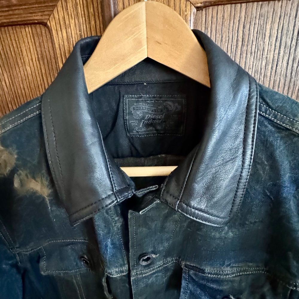 Diesel Men’s Denim Jacket size L - Picture 2 of 12